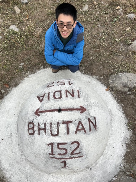 India/Bhutan border marker