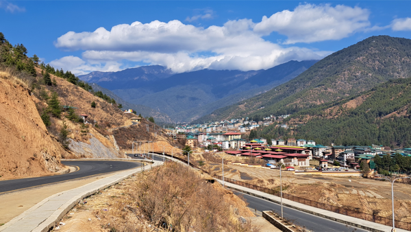 A view of Thimphu