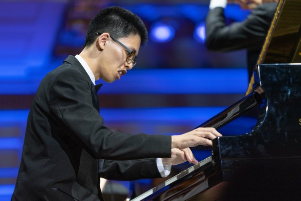 Me playing at Tech Night