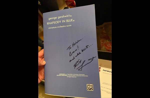 Keith Lockhart's signature on my score